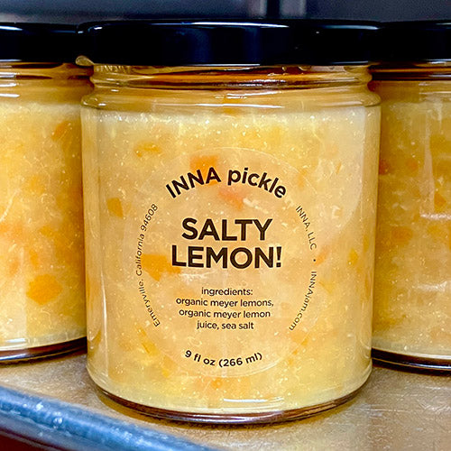 SALTY LEMON! salt-preserved meyer lemons, chopped up and ready to use